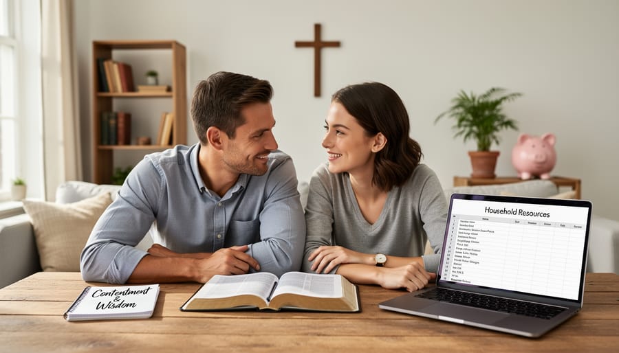 Hands in prayer over open Bible representing scriptural guidance and spiritual discernment